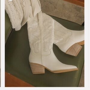 White Cowboy Boot​